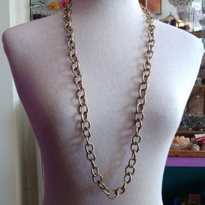 Vintage Retro gold tone chain necklace